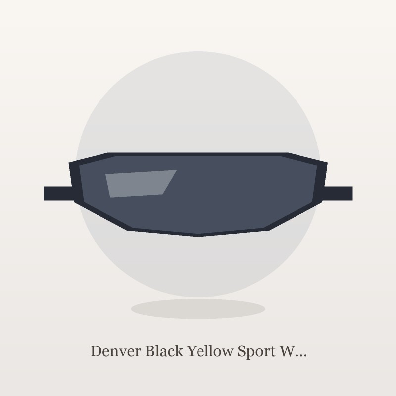 Denver Black Yellow Sport Wrap Güneş Gözlüğü
