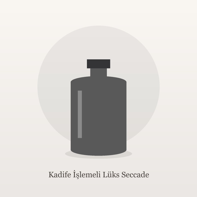 Kadife İşlemeli Lüks Seccade